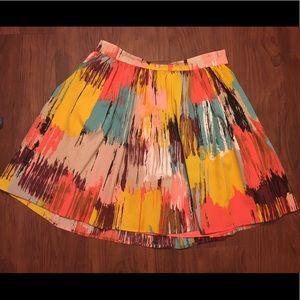 A-line colorful skirt